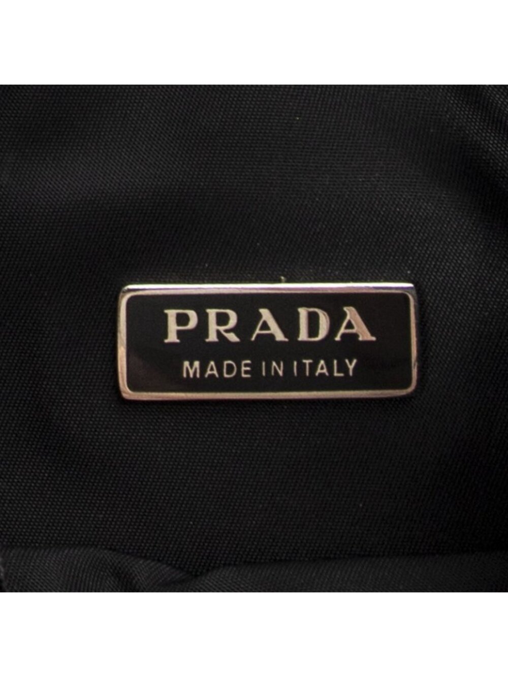 Prada Vintage Mini Zip Hobo Black Nylon Canvas - Picture 10 of 10